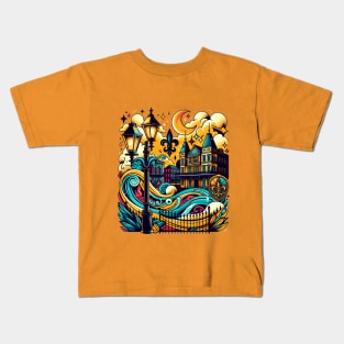 New Orleans Mardi Gras Kids T-Shirt